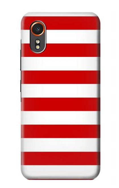 S2364 Red and White Striped Case For Samsung Galaxy XCover7