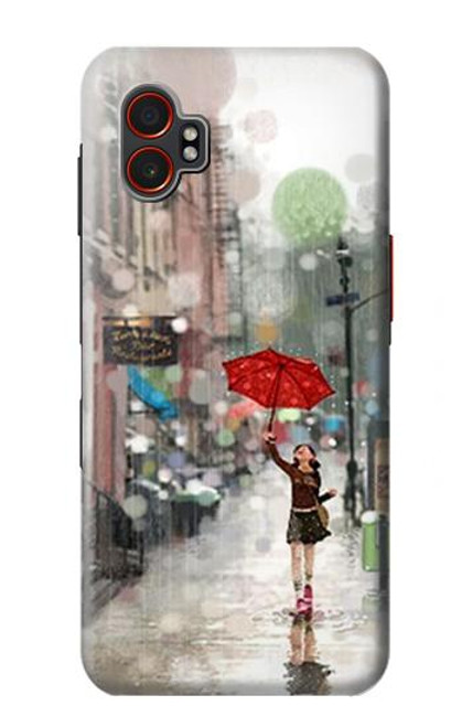 S0108 Girl in The Rain Case For Samsung Galaxy XCover7 Pro