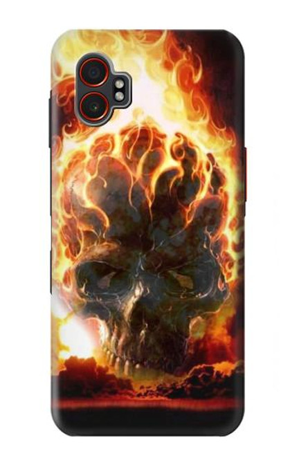 S0863 Hell Fire Skull Case For Samsung Galaxy XCover7 Pro
