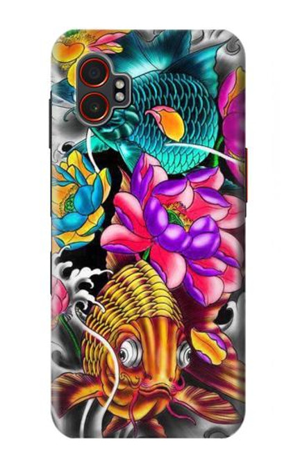 S1630 Fish Japanese Oriental Tattoo Case For Samsung Galaxy XCover7 Pro