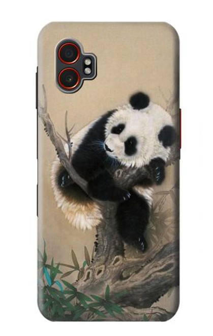 S2210 Panda Fluffy Art Painting Case For Samsung Galaxy XCover7 Pro