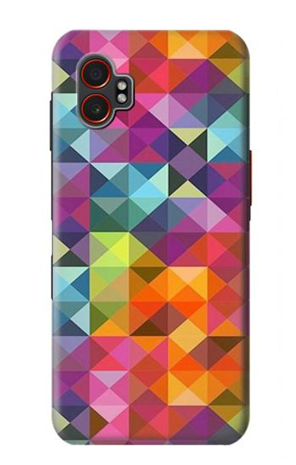 S3477 Abstract Diamond Pattern Case For Samsung Galaxy XCover7 Pro