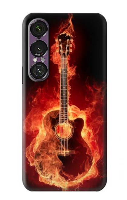 S0415 Fire Guitar Burn Case For Sony Xperia 1 VII
