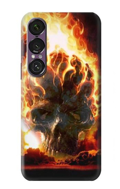 S0863 Hell Fire Skull Case For Sony Xperia 1 VII