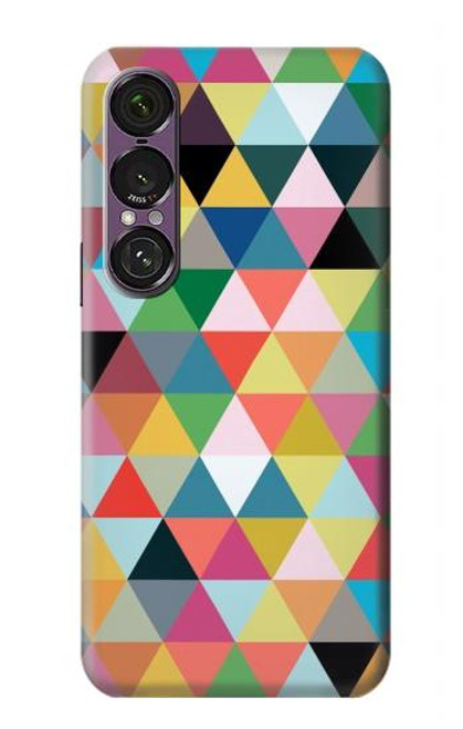 S3049 Triangles Vibrant Colors Case For Sony Xperia 1 VII