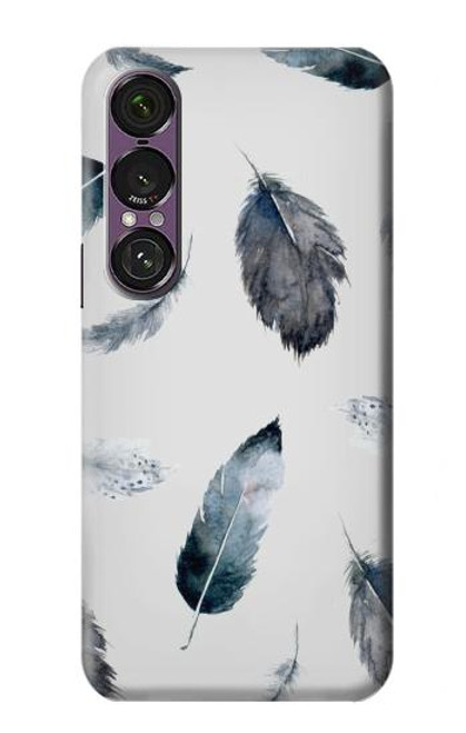 S3085 Feather Paint Pattern Case For Sony Xperia 1 VII