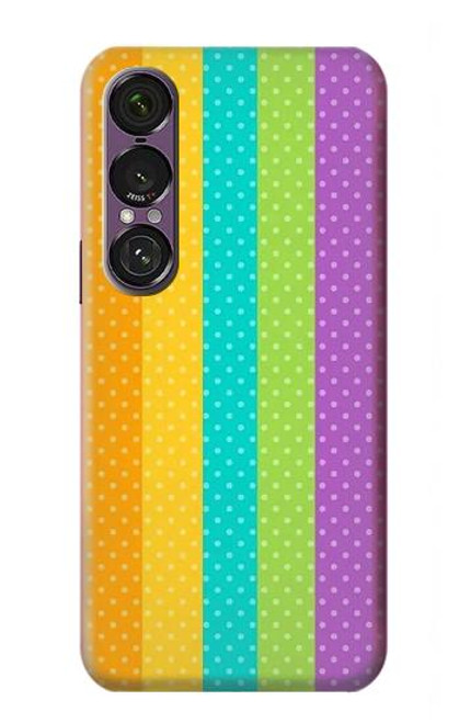 S3678 Colorful Rainbow Vertical Case For Sony Xperia 1 VII