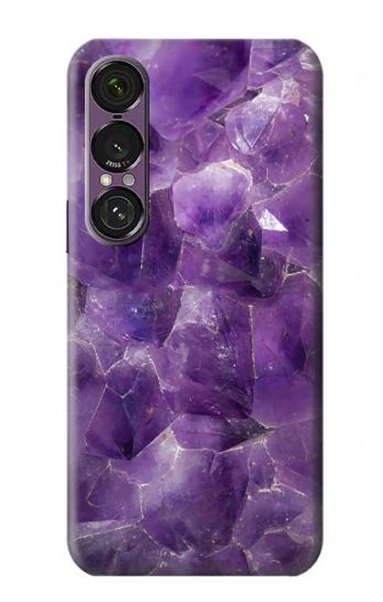 S3713 Purple Quartz Amethyst Graphic Printed Case For Sony Xperia 1 VII