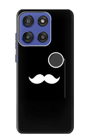 S1946 Sir Mustache Minimalism Case For Motorola Moto G Stylus 5G (2025,2026), Edge 60 Stylus