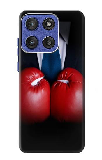 S2261 Businessman Black Suit With Boxing Gloves Case For Motorola Moto G Stylus 5G (2025,2026), Edge 60 Stylus
