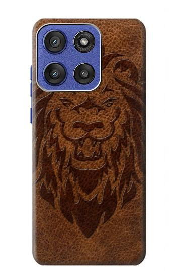 S2529 Leo Zodiac Tattoo Brown Graphic Print Case For Motorola Moto G Stylus 5G (2025,2026), Edge 60 Stylus