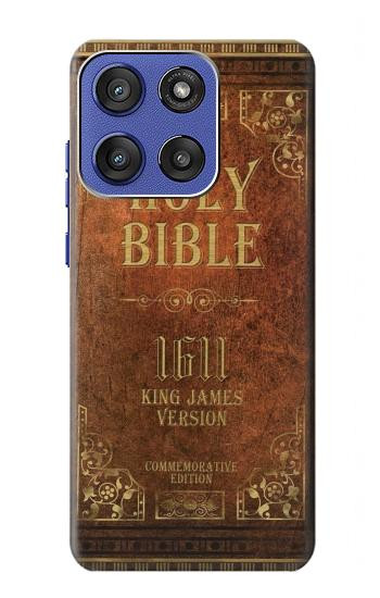 S2890 Holy Bible 1611 King James Version Case For Motorola Moto G Stylus 5G (2025,2026), Edge 60 Stylus