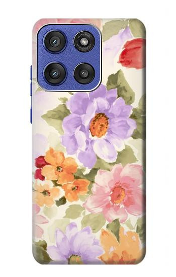 S3035 Sweet Flower Painting Case For Motorola Moto G Stylus 5G (2025,2026), Edge 60 Stylus