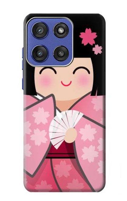 S3042 Japan Girl Hina Doll Kimono Sakura Case For Motorola Moto G Stylus 5G (2025), Edge 60 Stylus