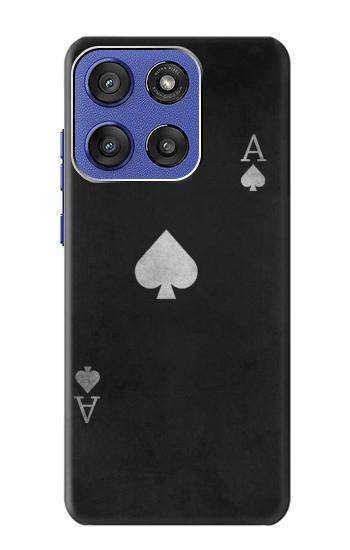 S3152 Black Ace of Spade Case For Motorola Moto G Stylus 5G (2025,2026), Edge 60 Stylus