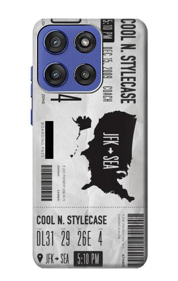 S3615 Airline Boarding Pass Art Case For Motorola Moto G Stylus 5G (2025,2026), Edge 60 Stylus
