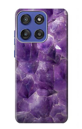 S3713 Purple Quartz Amethyst Graphic Printed Case For Motorola Moto G Stylus 5G (2025,2026), Edge 60 Stylus