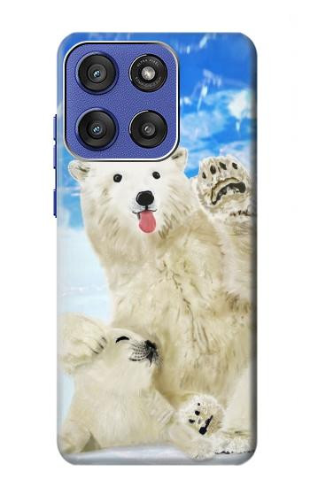 S3794 Arctic Polar Bear and Seal Paint Case For Motorola Moto G Stylus 5G (2025,2026), Edge 60 Stylus