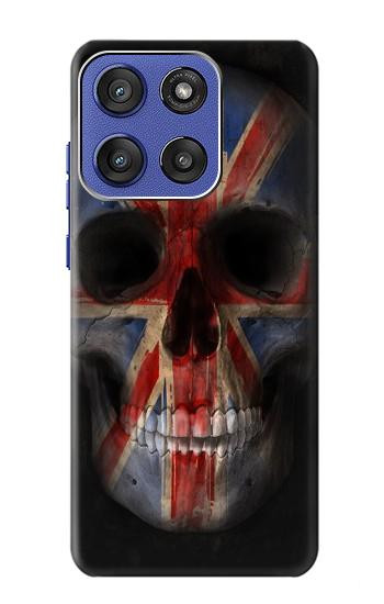 S3848 United Kingdom Flag Skull Case For Motorola Moto G Stylus 5G (2025,2026), Edge 60 Stylus