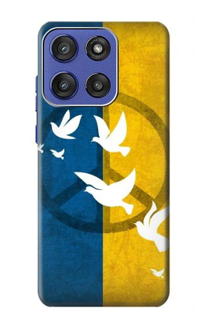 S3857 Peace Dove Ukraine Flag Case For Motorola Moto G Stylus 5G (2025), Edge 60 Stylus S3857 Peace Dove Ukraine Flag Case For Motorola Moto G Stylus 5G (2025), Edge 60 Stylus