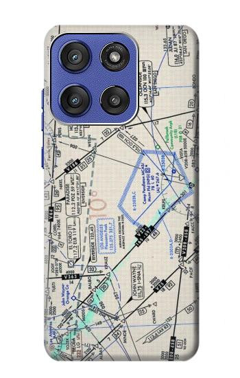 S3882 Flying Enroute Chart Case For Motorola Moto G Stylus 5G (2025,2026), Edge 60 Stylus