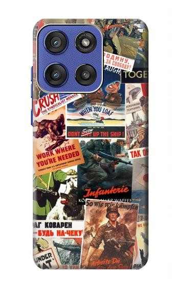 S3905 Vintage Army Poster Case For Motorola Moto G Stylus 5G (2025,2026), Edge 60 Stylus