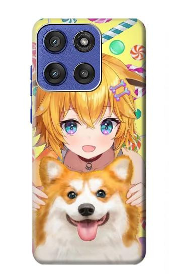 S3918 Baby Corgi Dog Corgi Girl Candy Case For Motorola Moto G Stylus 5G (2025,2026), Edge 60 Stylus