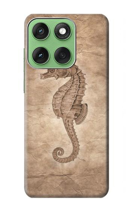 S3214 Seahorse Skeleton Fossil Case For Motorola Edge 60