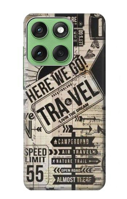S3441 Vintage Travel Case For Motorola Edge 60