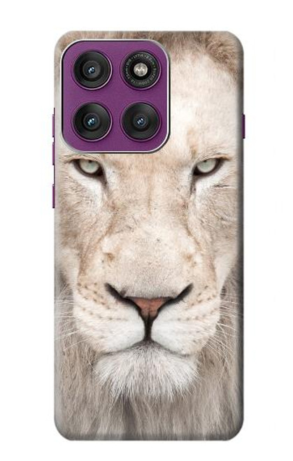 S2399 White Lion Face Case For Motorola Edge 60 Pro