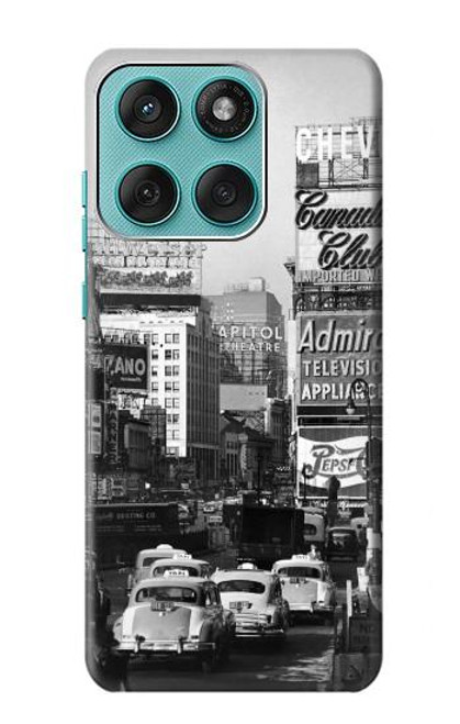 S0182 Old New York Vintage Case For Motorola Edge 60 Fusion
