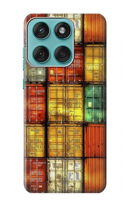 S3861 Colorful Container Block Case For Motorola Edge 60 Fusion