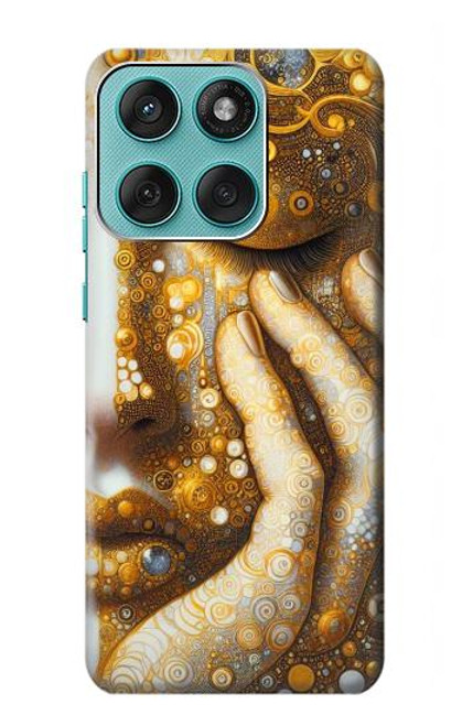 S4026 Women Crying Golden Tear Case For Motorola Edge 60 Fusion