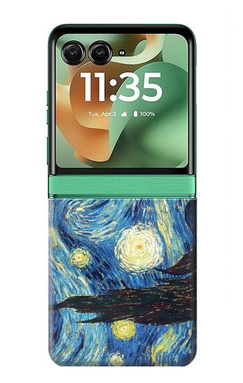S0213 Van Gogh Starry Nights Case For Motorola Razr 70+,60+, Razr+ (2026, 2025, 2024)