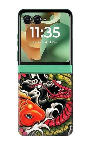 S0605 Yakuza Tattoo Case For Motorola Razr 70+,60+, Razr+ (2026, 2025, 2024)