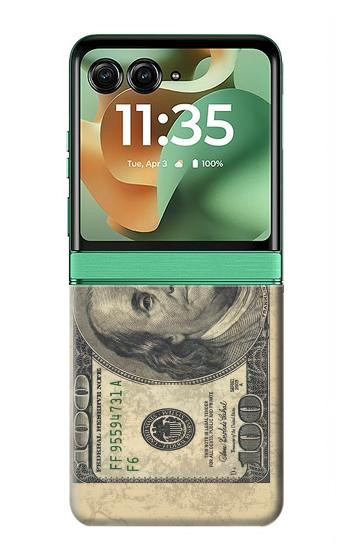 S0702 Money Dollars Case For Motorola Razr 70+,60+, Razr+ (2026, 2025, 2024)