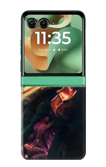 S0723 Violin Art Paint Case For Motorola Razr 70+,60+, Razr+ (2026, 2025, 2024)
