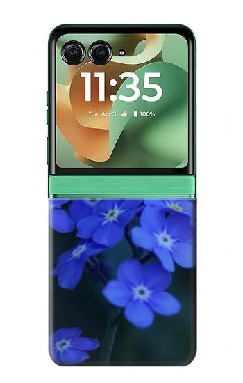 S0782 Forget me not Case For Motorola Razr 70+,60+, Razr+ (2026, 2025, 2024)