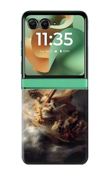 S1091 Rembrandt Christ in The Storm Case For Motorola Razr 70+,60+, Razr+ (2026, 2025, 2024)