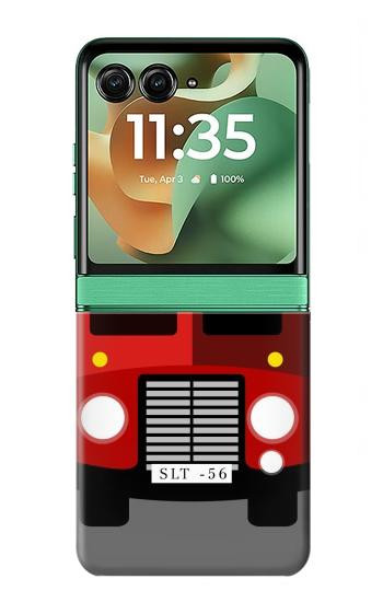 S2058 England British Double Decker Bus Case For Motorola Razr 70+,60+, Razr+ (2026, 2025, 2024)