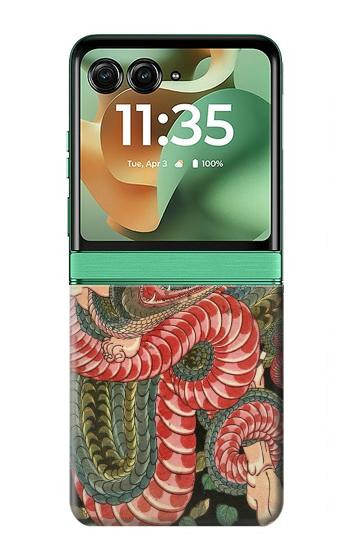 S2469 108 Heroes of Suikoden Saginoike Heikuro Case For Motorola Razr 70+,60+, Razr+ (2026, 2025, 2024)