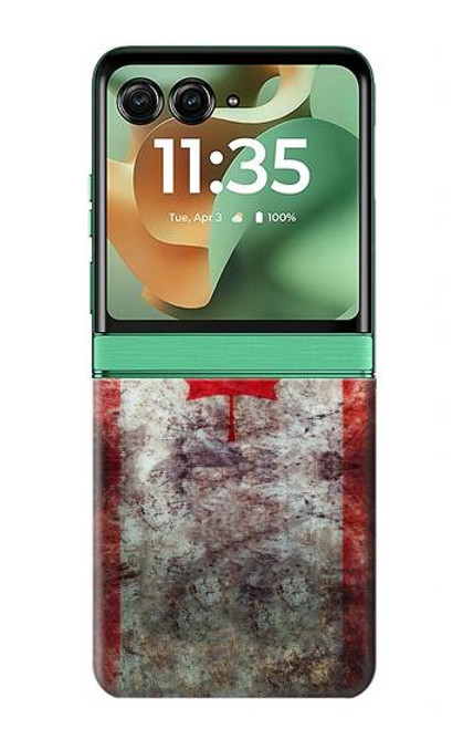 S2490 Canada Maple Leaf Flag Texture Case For Motorola Razr 60, Razr 2025