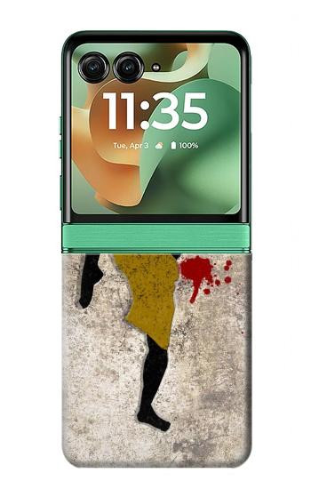 S2635 Muay Thai Kickboxing Fight Blood Case For Motorola Razr 70+,60+, Razr+ (2026, 2025, 2024)