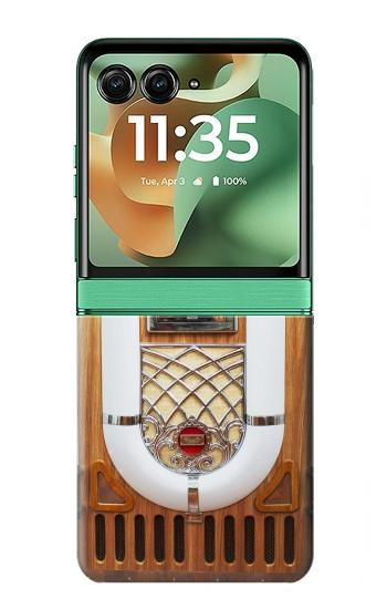 S2853 Jukebox Music Playing Device Case For Motorola Razr 70+,60+, Razr+ (2026, 2025, 2024)