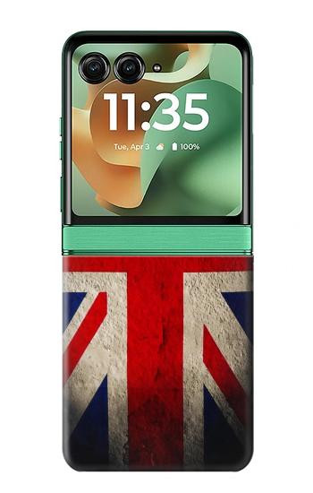 S2894 Vintage British Flag Case For Motorola Razr 70+,60+, Razr+ (2026, 2025, 2024)
