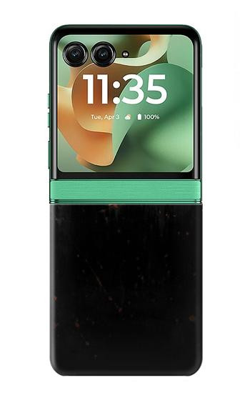 S3071 Rusted Metal Texture Graphic Case For Motorola Razr 70+,60+, Razr+ (2026, 2025, 2024)