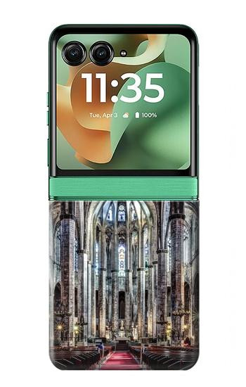 S3210 Santa Maria Del Mar Cathedral Case For Motorola Razr 70+,60+, Razr+ (2026, 2025, 2024)