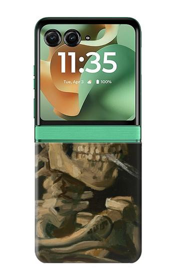 S3358 Vincent Van Gogh Skeleton Cigarette Case For Motorola Razr 70+,60+, Razr+ (2026, 2025, 2024)