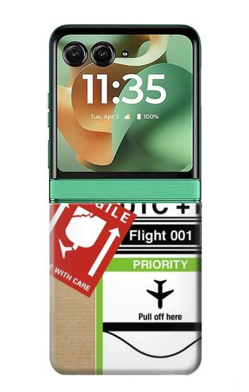 S3543 Luggage Tag Art Case For Motorola Razr 70+,60+, Razr+ (2026, 2025, 2024)