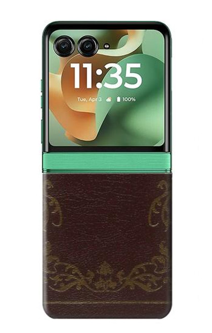 S3553 Vintage Book Cover Case For Motorola Razr 60, Razr 2025